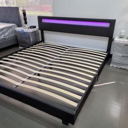 KING platform bed frame come NEW IN BOX, mattress sold separately