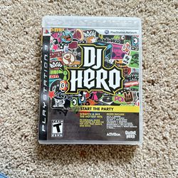 DJ Hero (Sony PlayStation 3, 2009) Complete ~ Tested & Working