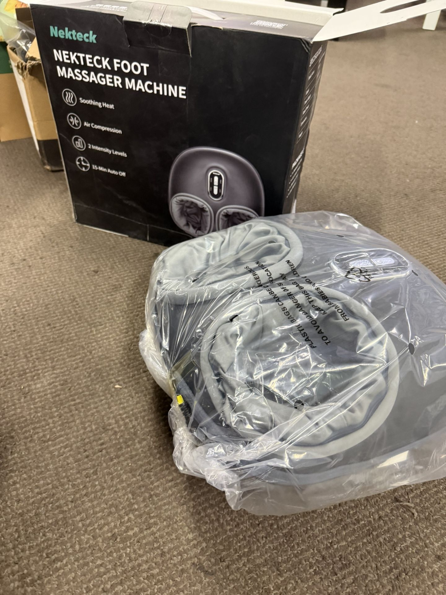 Nekteck Shiatsu Foot Massager with Heat, FSA Eligible Deep