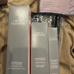 Mary Kay TimeWise Skincare Set – Cleanser, Night Cream, Eye Cream, Microdermabrasion (NEW) 