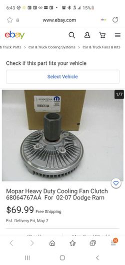 DODGE RAM Fan Clutch
