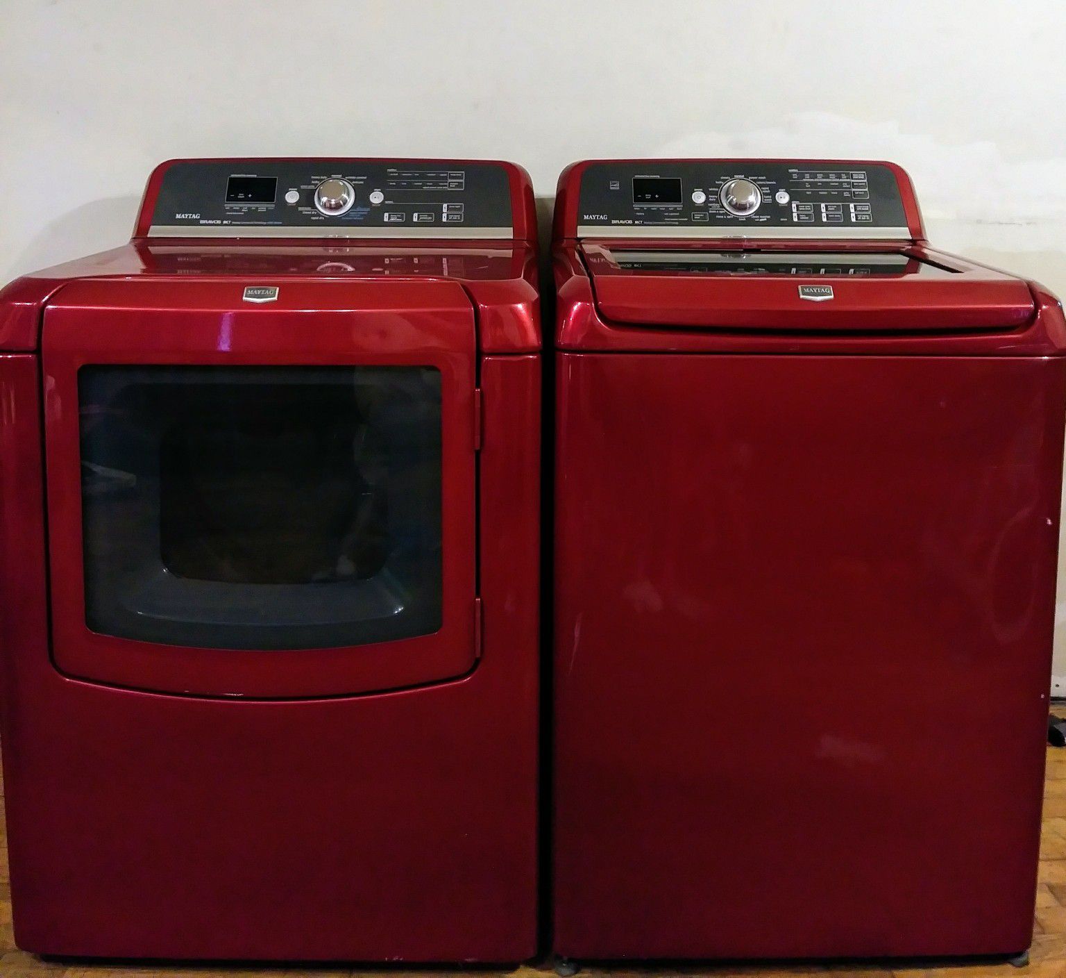 Cherry Red Washer And Dryer