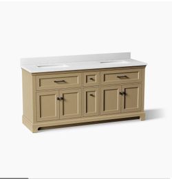 Kohler Charlemont 72” bathroom vanity (does not include countertop/sinks)