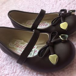 18-24 month Burgundy Flats