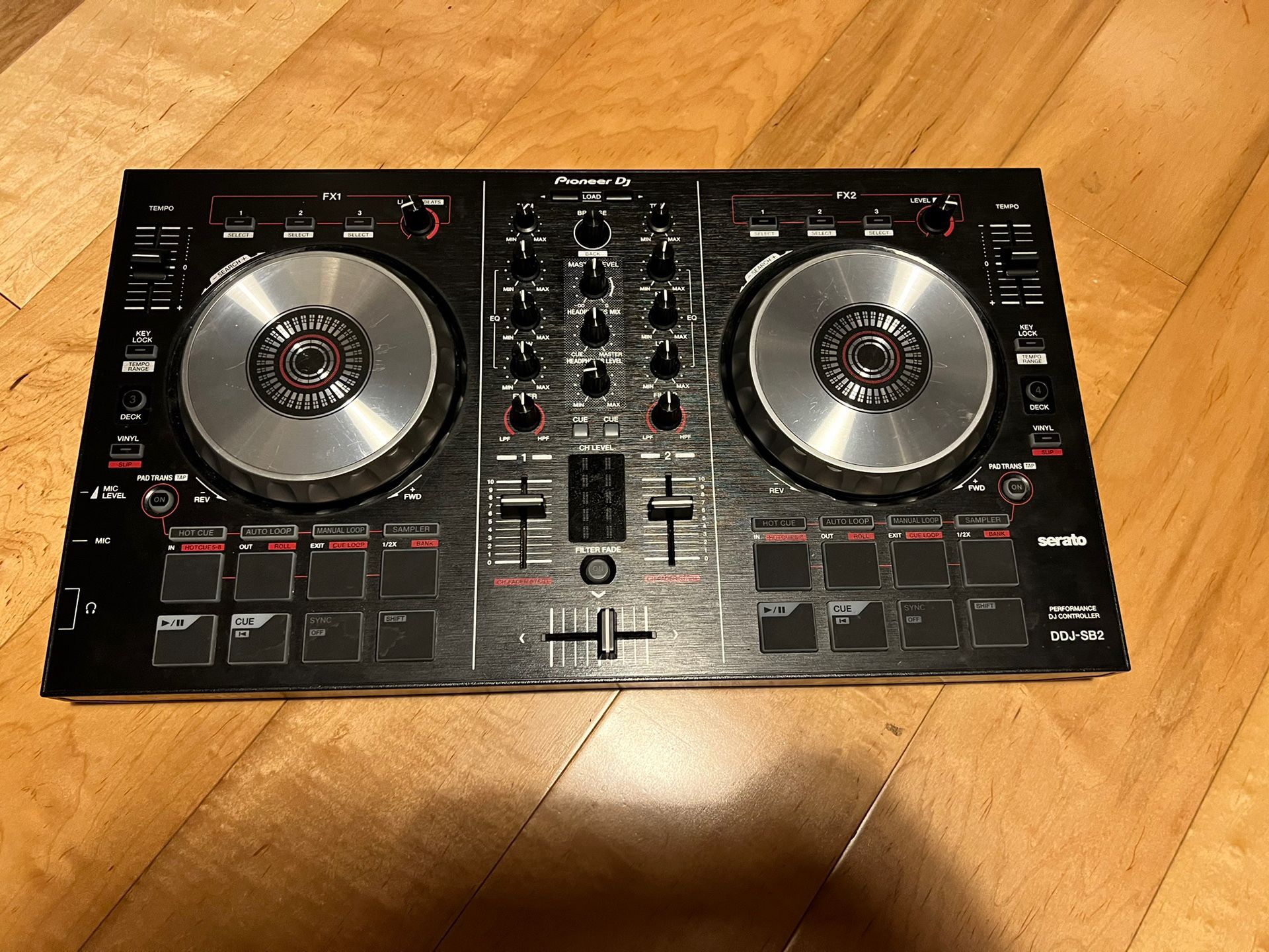 Pioneer DJ DDJSB2 Black DJ Controller Serato DJ Pro Support 2Channel