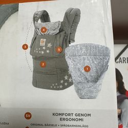 New Ergobaby 3 Position Bundle Carrier + Insert