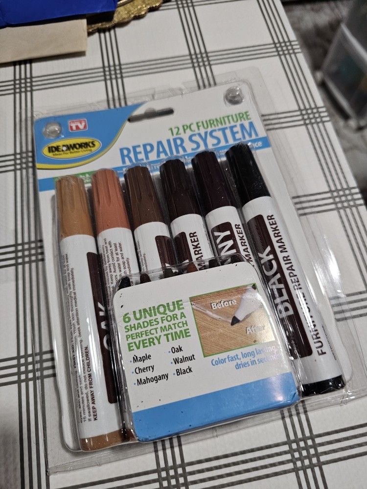 Never used wood surface repair and restore color markers .