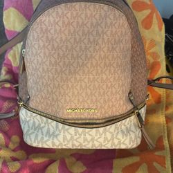 Super rare Rose-gold michael Kors Rhea Backpack