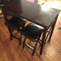 High Top Table & 2 Bar Chairs