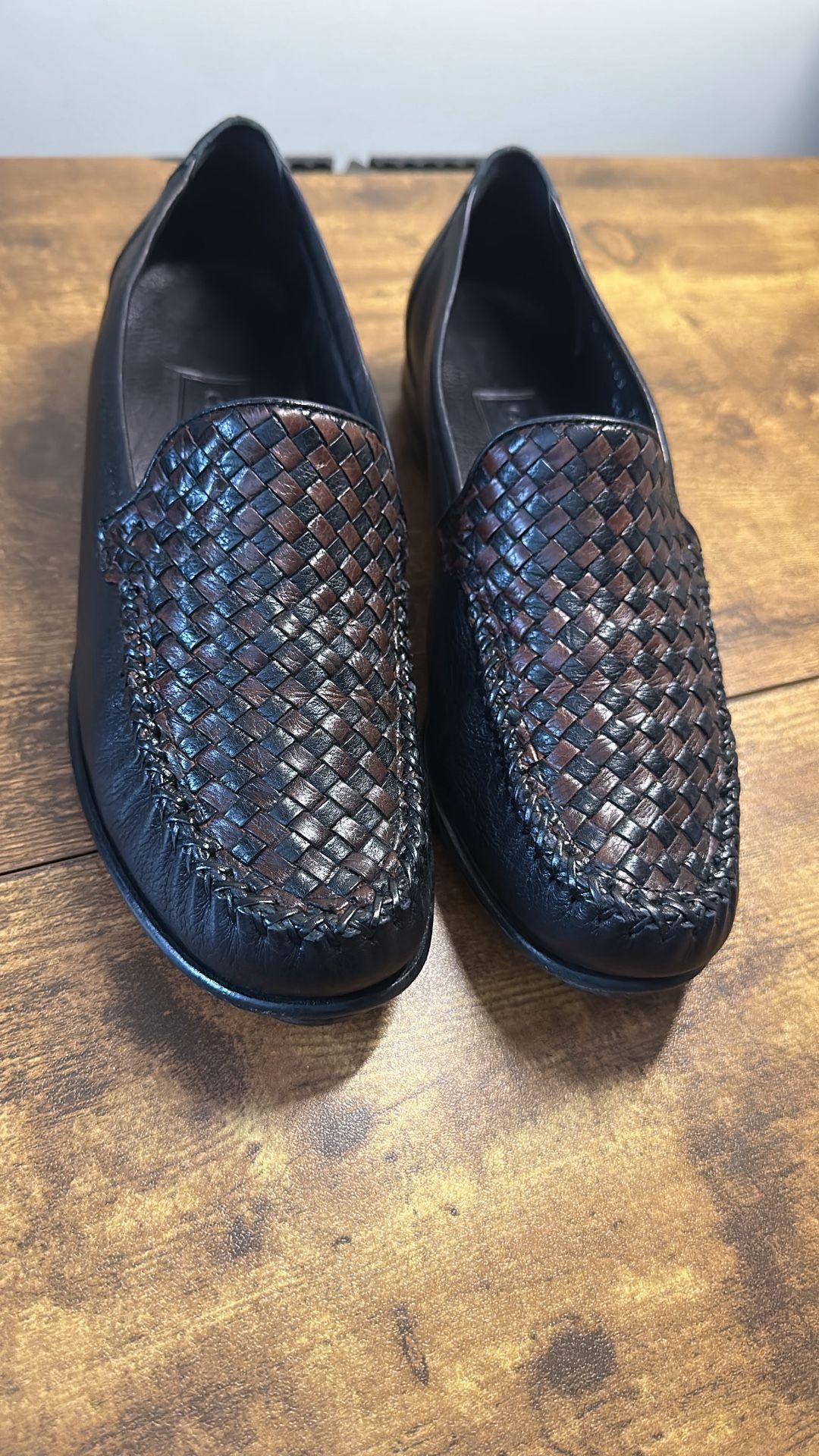 Cole Haan Woven Leather Loafers – Size 9M