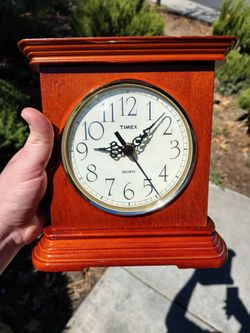 Timex Quartz Wooden Mantel Clock