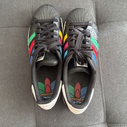 Very Slightly Used Adidas Multicolor Superstar Shoes 