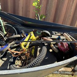 Abandoned Bicycles And Bikes And Scooters 