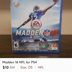 Madden 16 NFL For Ps4