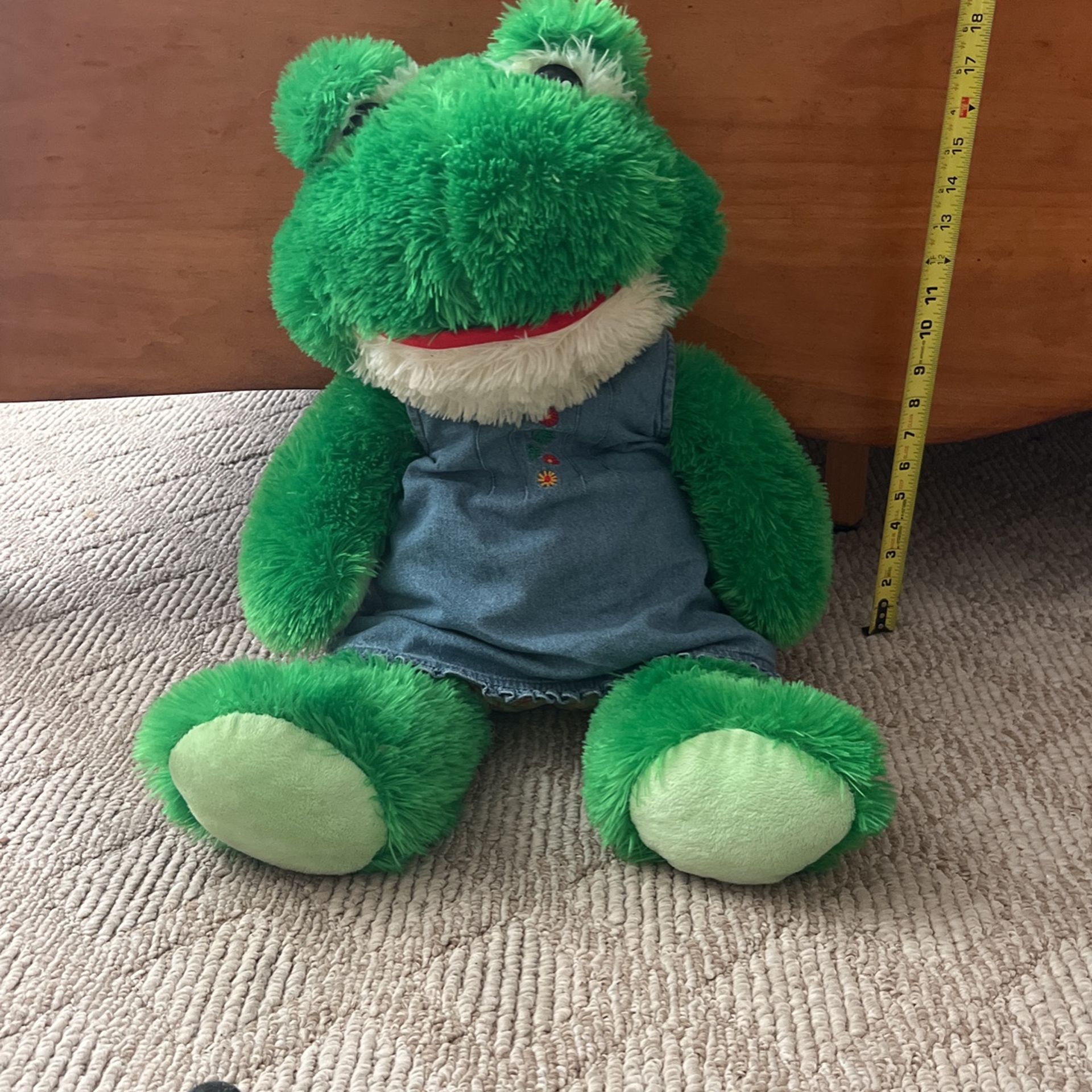 Big Green Frog Plushy 