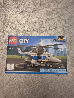 LEGO CITY 60138 POLICE HELECOPTER MANUAL INSTRUCTION BOOKLET Only No Bricks