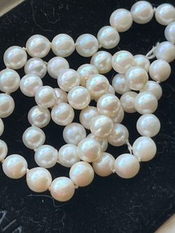 7mm Japanese Akoya Cultured Pearl Strand - 15” High Luster (19.3g)