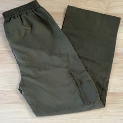 SHEIN Navy Green Windbreaker Cargo Pants