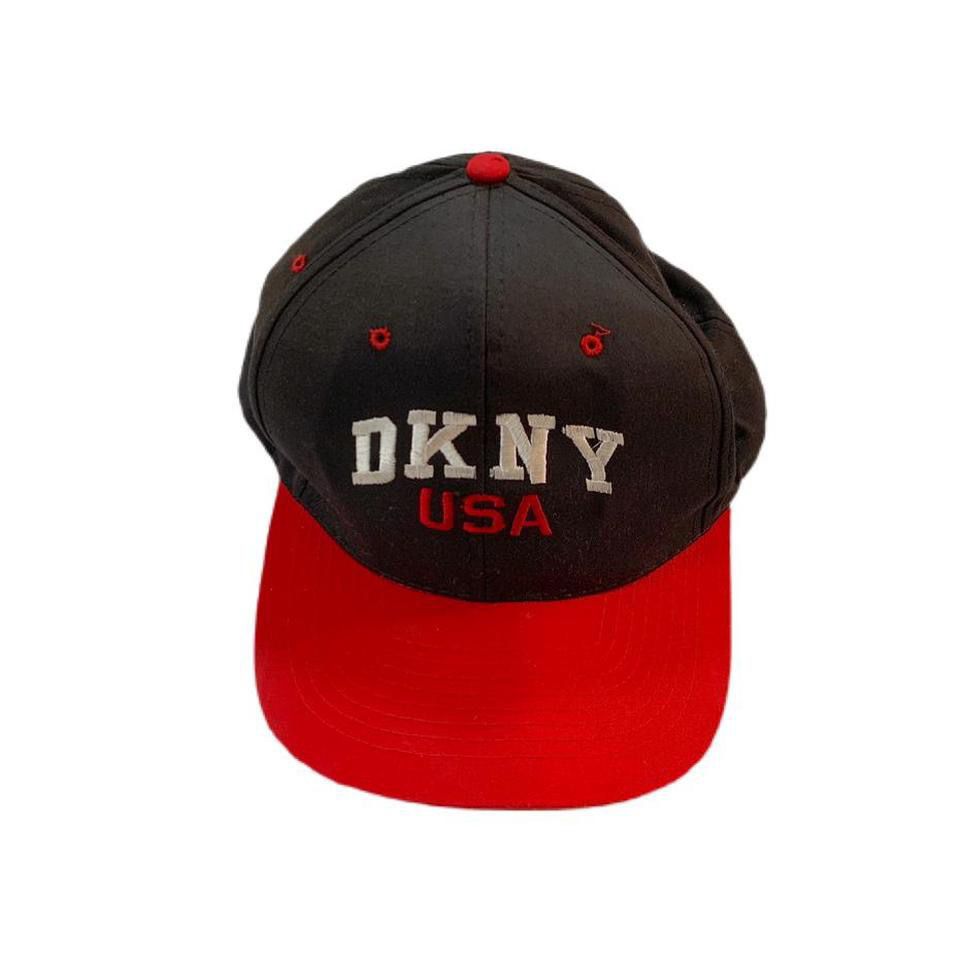 Vintage 90s DKNY USA Logo SnapBack Hat 