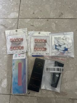 Press-On Nail Kit with Glue and Accessories