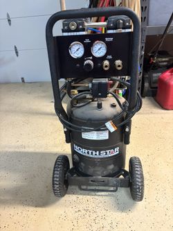 NorthStar Portable Quiet Electric Air Compressor, 1.5 HP, 8-Gallon, 4 CFM @ 90 PSI