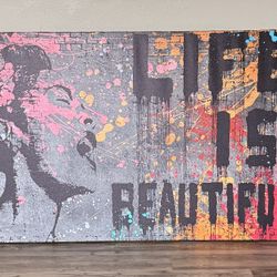 Banksy Life Is Beautiful Print