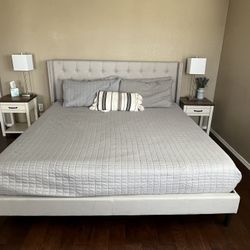 King Bed Frame And 14” Nova Foam Mattress…
