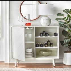 New Wine Storage Buffet Server Modern White
