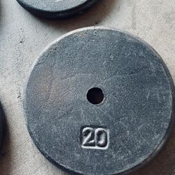 Weight Plates And Barbell Bar Set