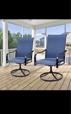 2 swivel chair available blue color