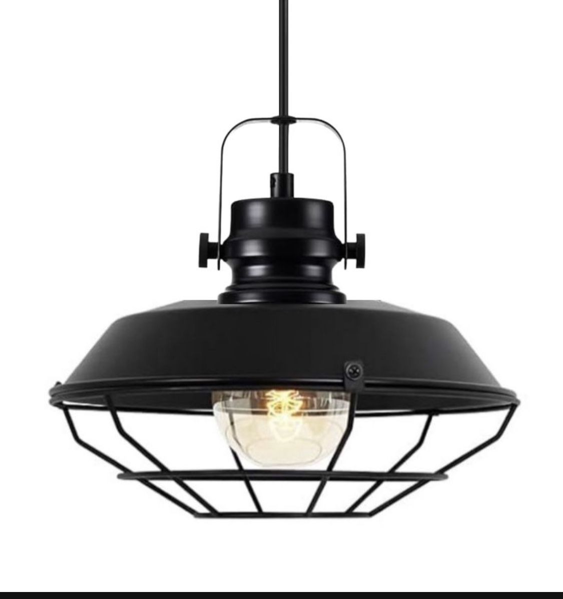 Metal black industrial pendant light fixture Farmhouse pendant lightning VINTAGE
