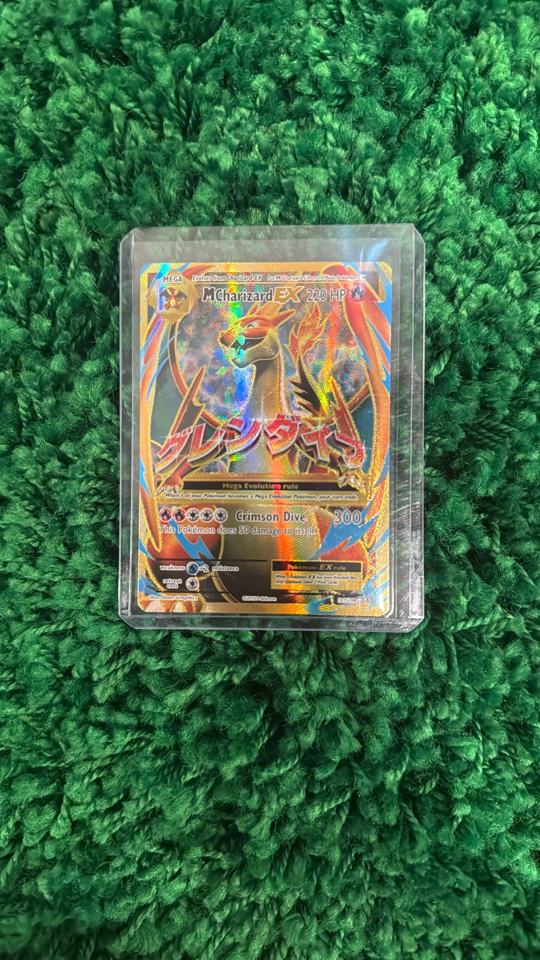 Pokémon TCG Evolutions Full Art Holo Ultra Rare Card M Mega Charizard EX 101/108