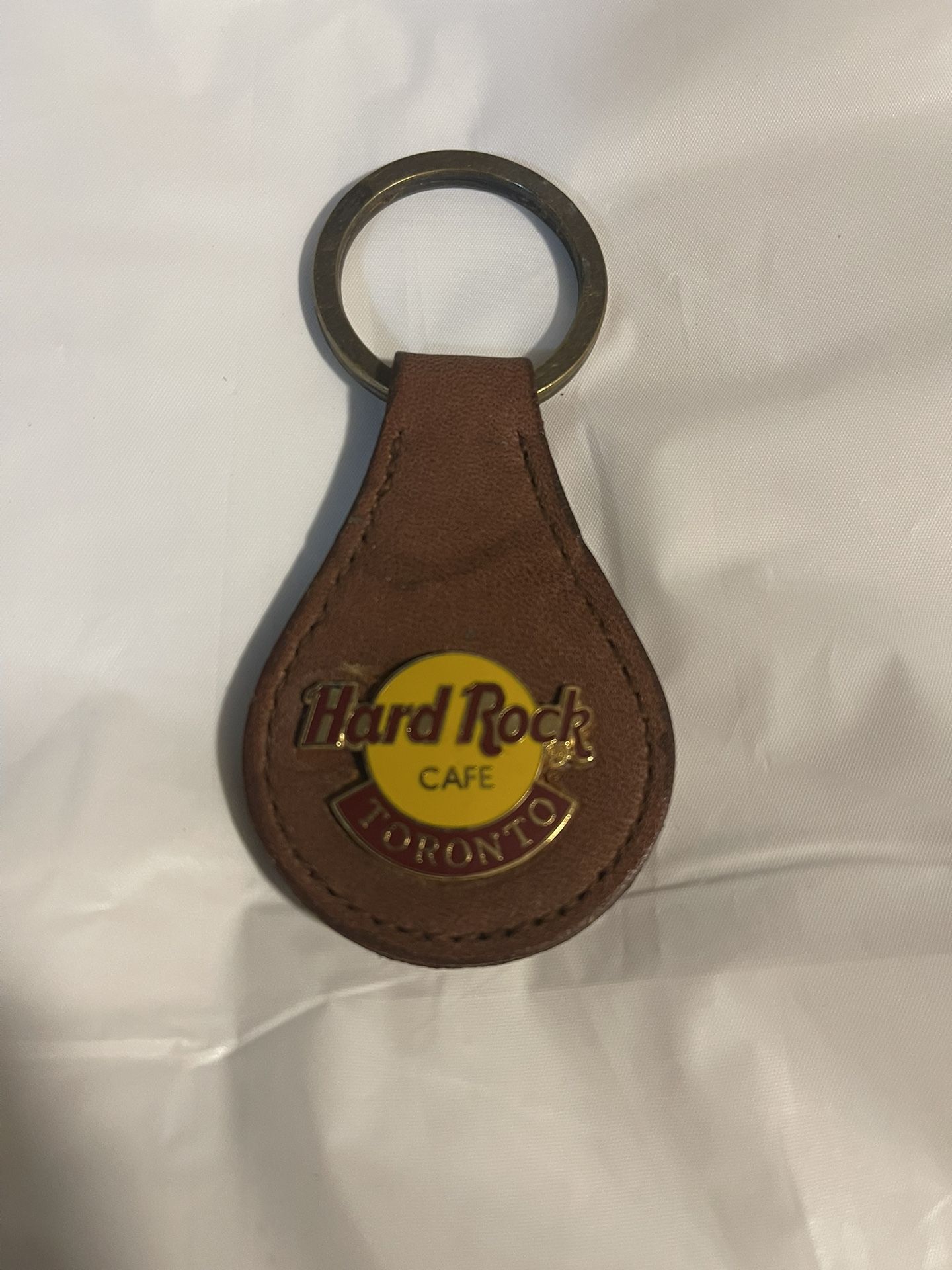 Hard Rock Cafe Toronto Leather Keychain 