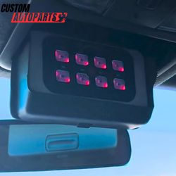 Toyota 4Runner 2003-2009 4th Gen Auxbeam 8 Gang Switch Mount, Sleek Sunglass Compartment Design, Toyota 4Runner Upgrade Accessories