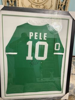 Pele Signed Steiner Authentication Jersey
