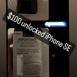 Unlocked  IPHONE SE
