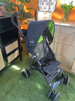 Kolcraft Cloud Umbrella Stroller Black Green