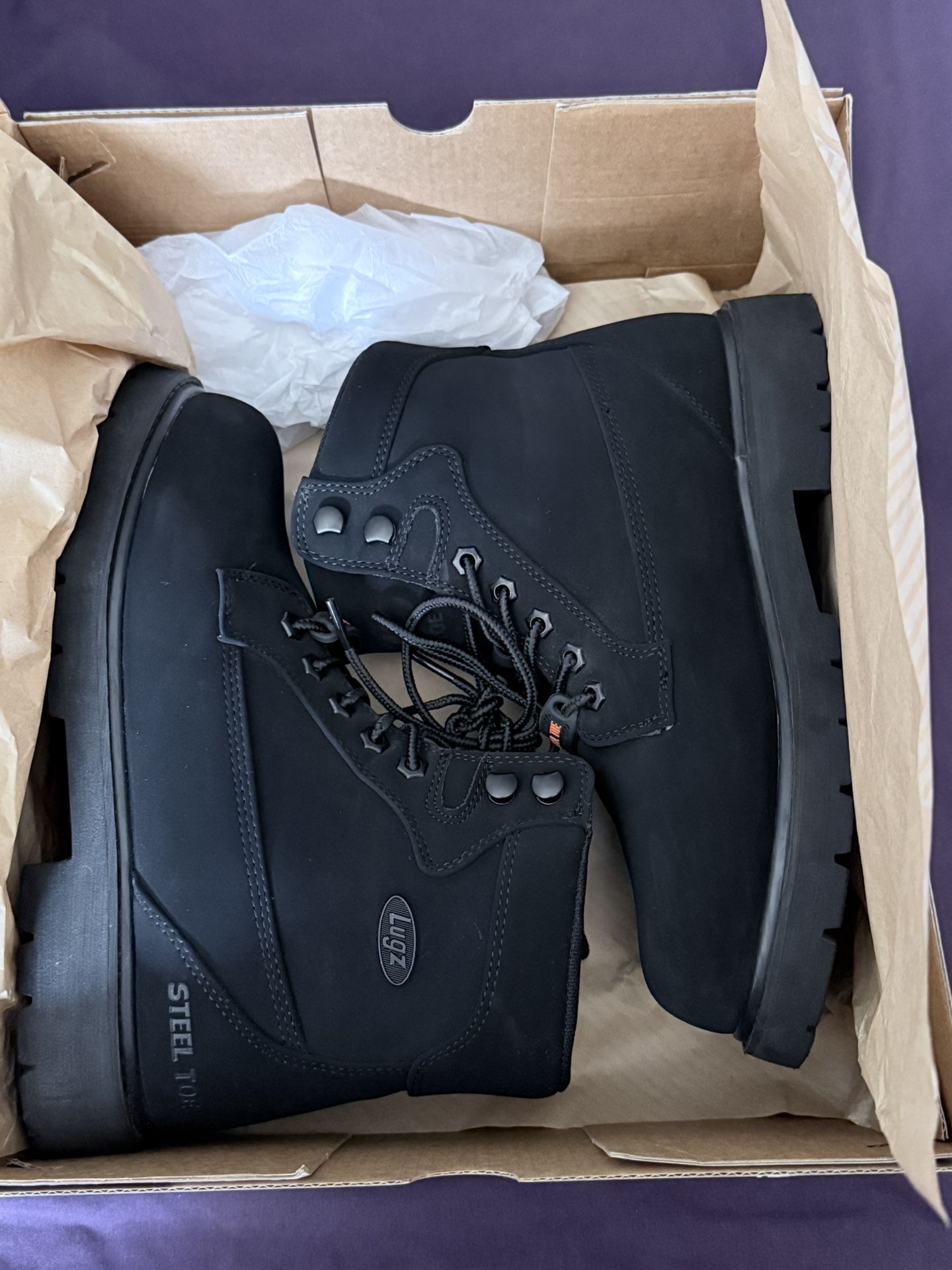 LUGZ 9W Steel Toe Work Boots