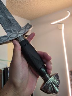 Damascus steel decorative sword