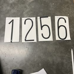 Brand New Metal Numbers -Take All