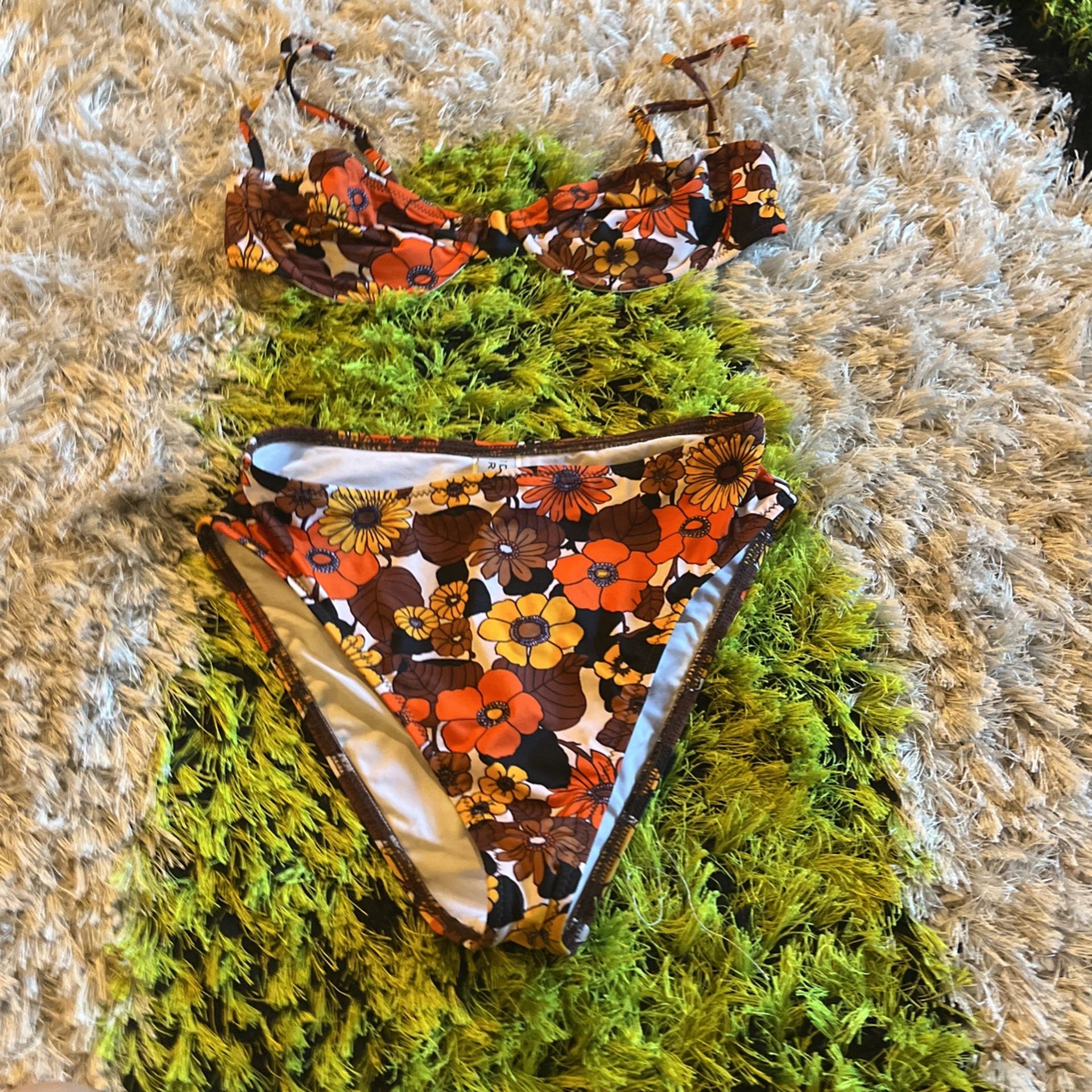 Fabulous Retro Print Dodo Bar Or Bikini