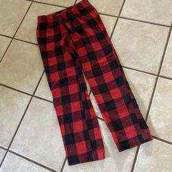 (A174)Woman’s Black And Red Buffalo Plaid Flannel Bottoms Lounge Pants Size XS Old Navy