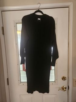 Womens Black Sweater Dress. Size Large.  Lascana  