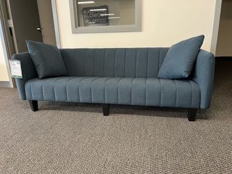 Blue low sofa