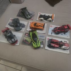8 Lego cars