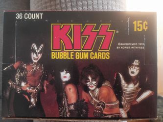 KISS 1978 Donruss Wax pack cards