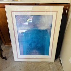 Amazing Blue/Purple framed Art!