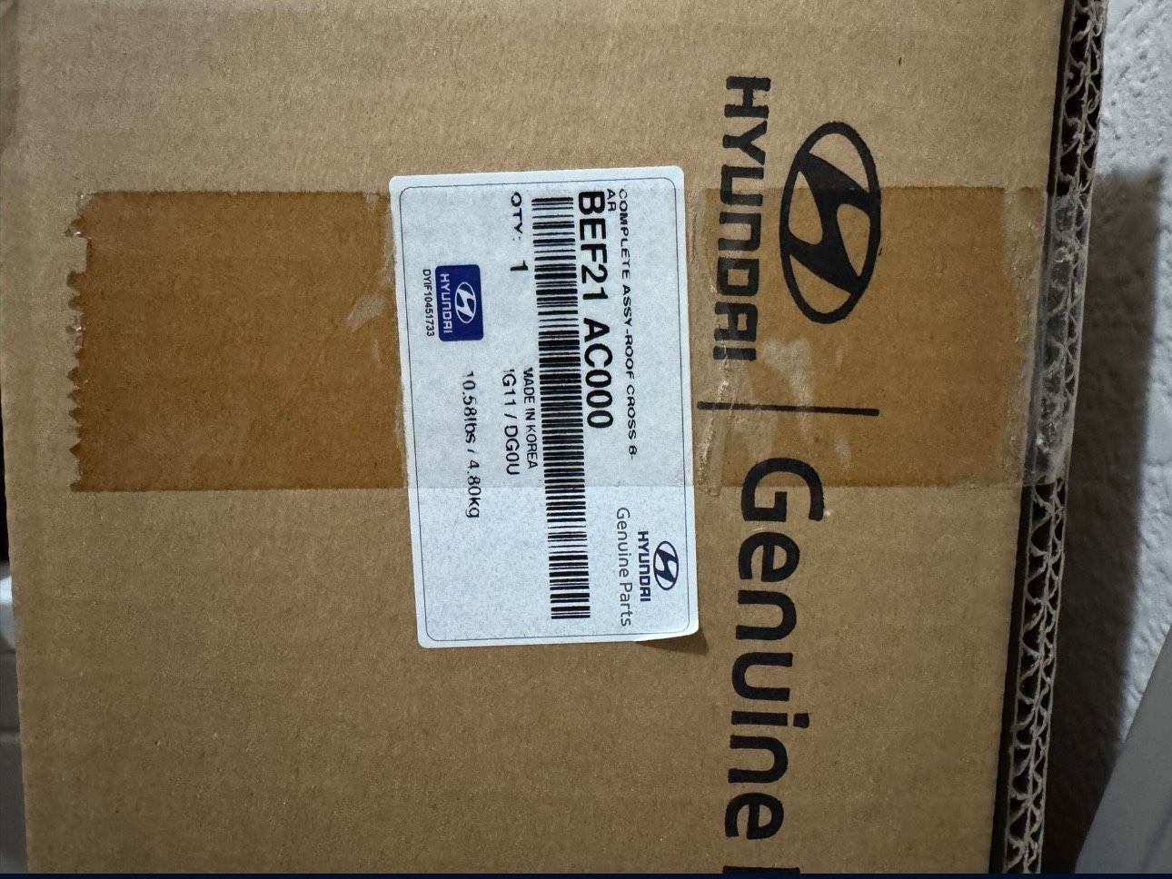 Hyundai Kona Roof Racks - Black