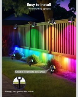 RGBW landscape lighting spotlights 6 pack