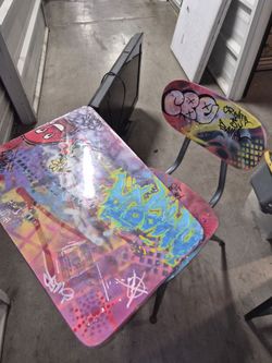 Classic Urban/Graffiti School Desk